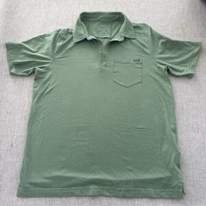 5.11 Tactical Polo Shirt Men's Medium‎ Green Front Pocket Short sleeve